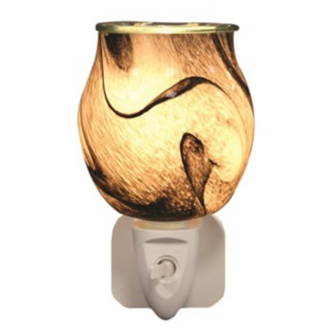 Plug in Burner - Glass Grey Marble