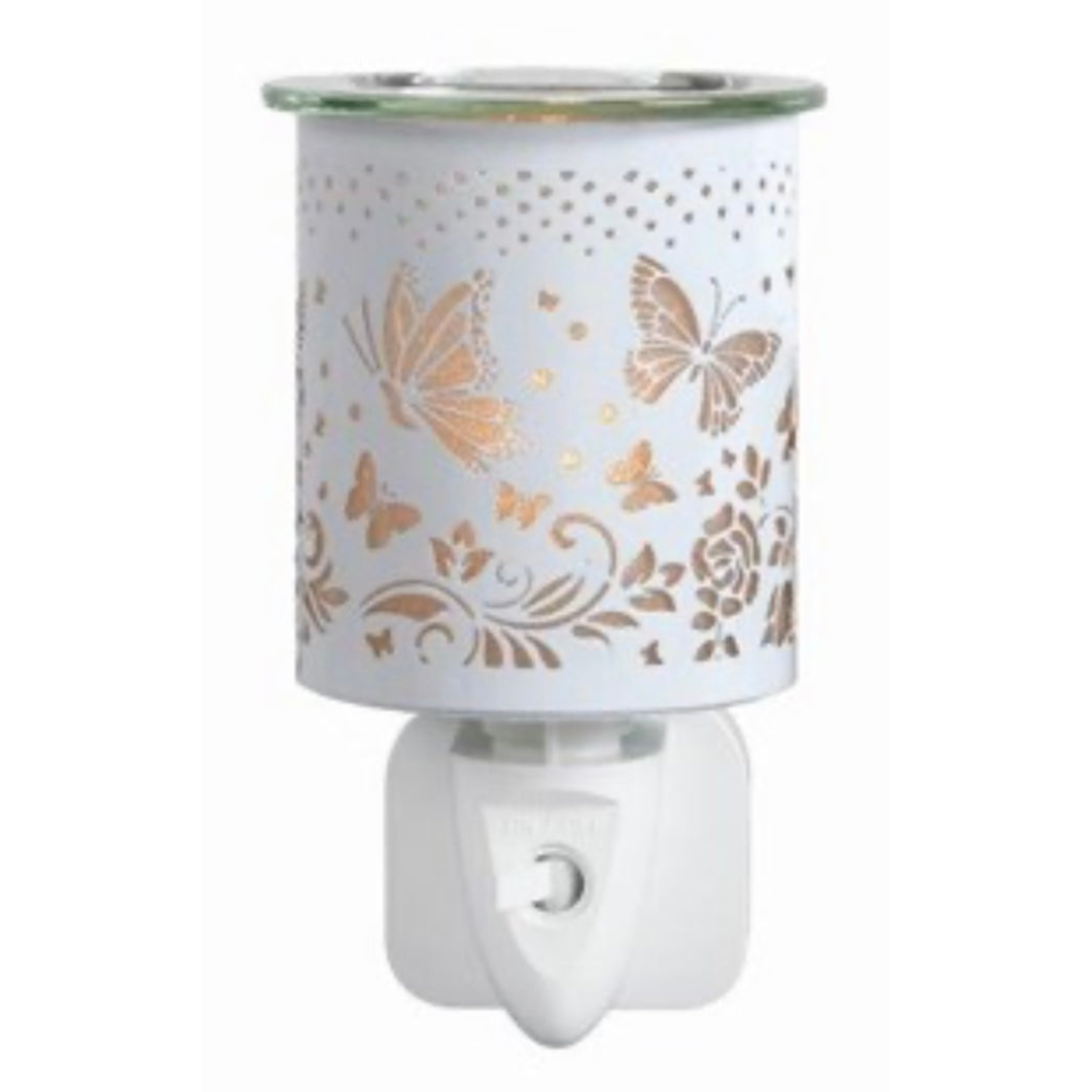 Plug in Burner - White Butterflies