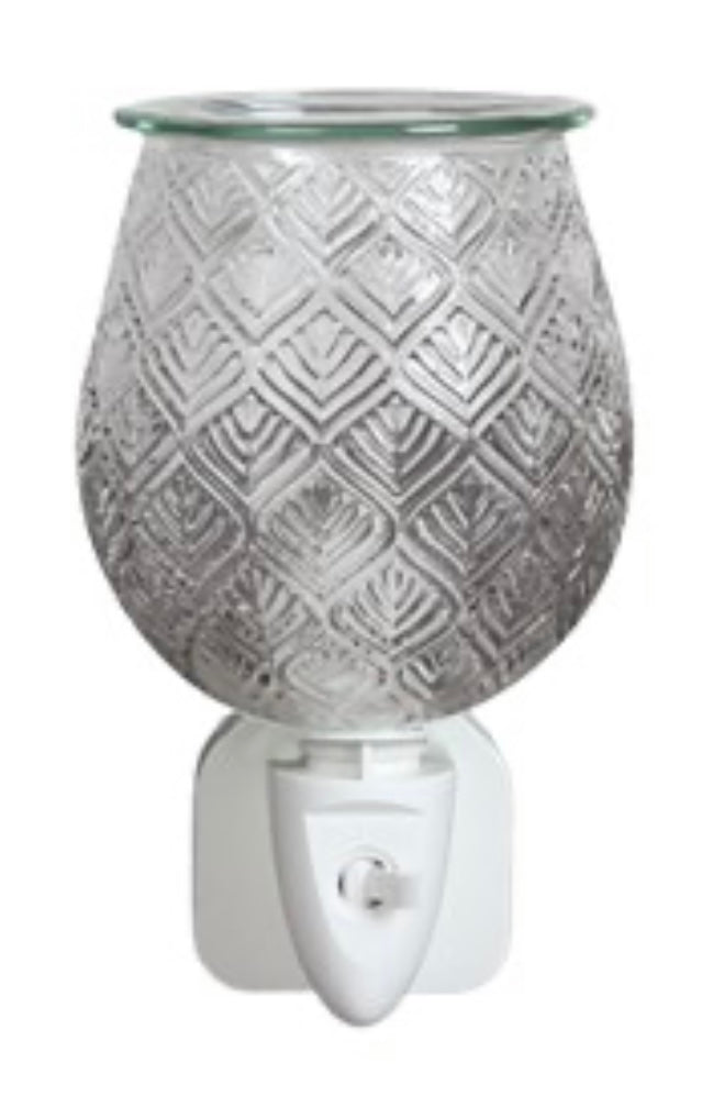 Plug in Burner - Clear Glass Leaf