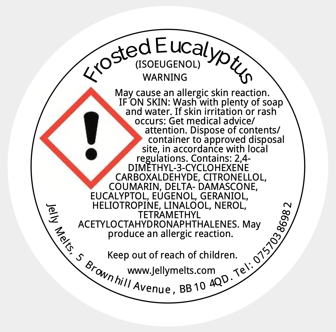 Frosted Eucalyptus Luxury Carpet Freshener Jelly Melts, Gel Wax Melt