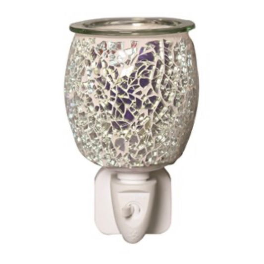 Plug in Burner - Silver Glass Mosaic