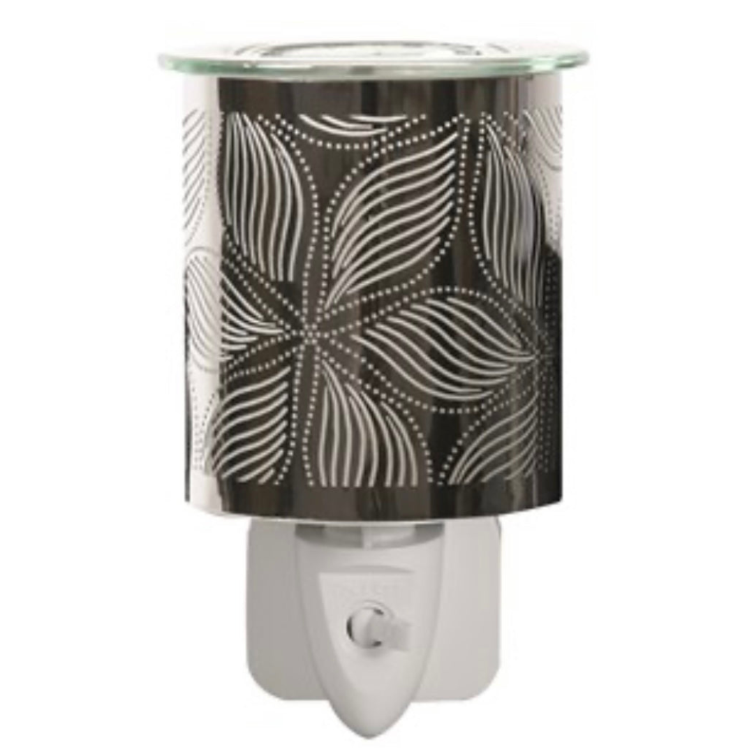 Plug in Burner - Chrome Floral