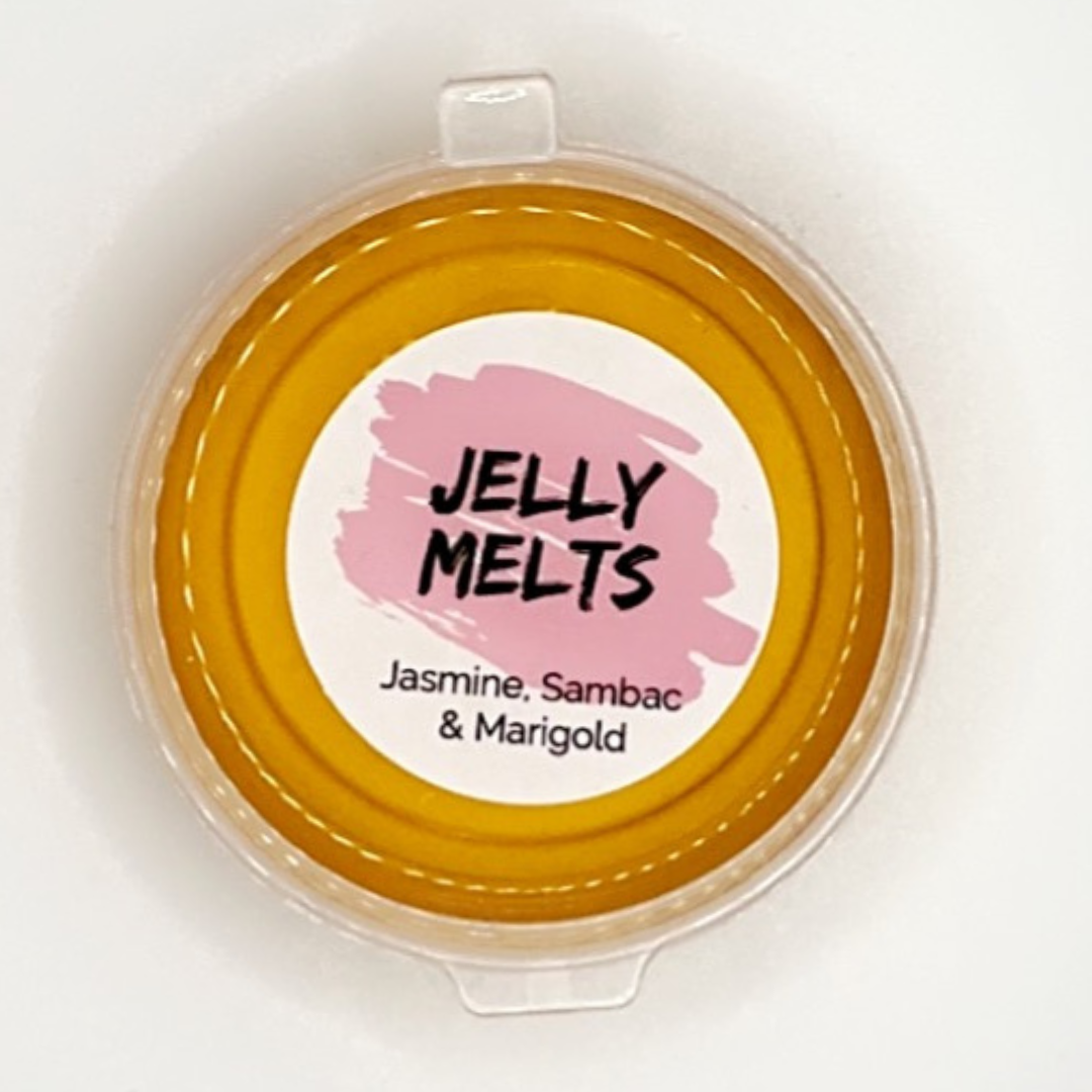 Jasmine, Sambac & Marigold Jelly Melts, Gel Wax Melt, Jelly Wax Melt