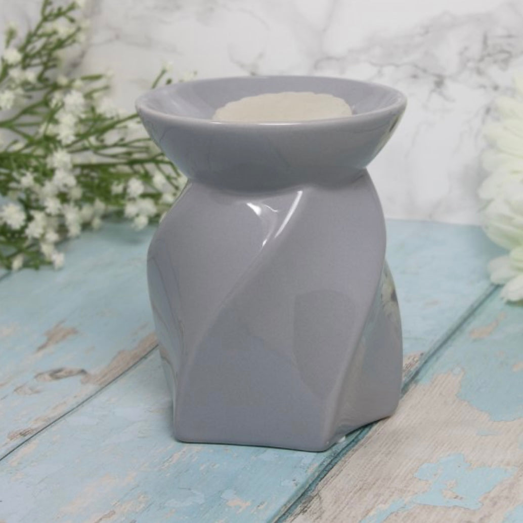 Grey Twist tea light burner