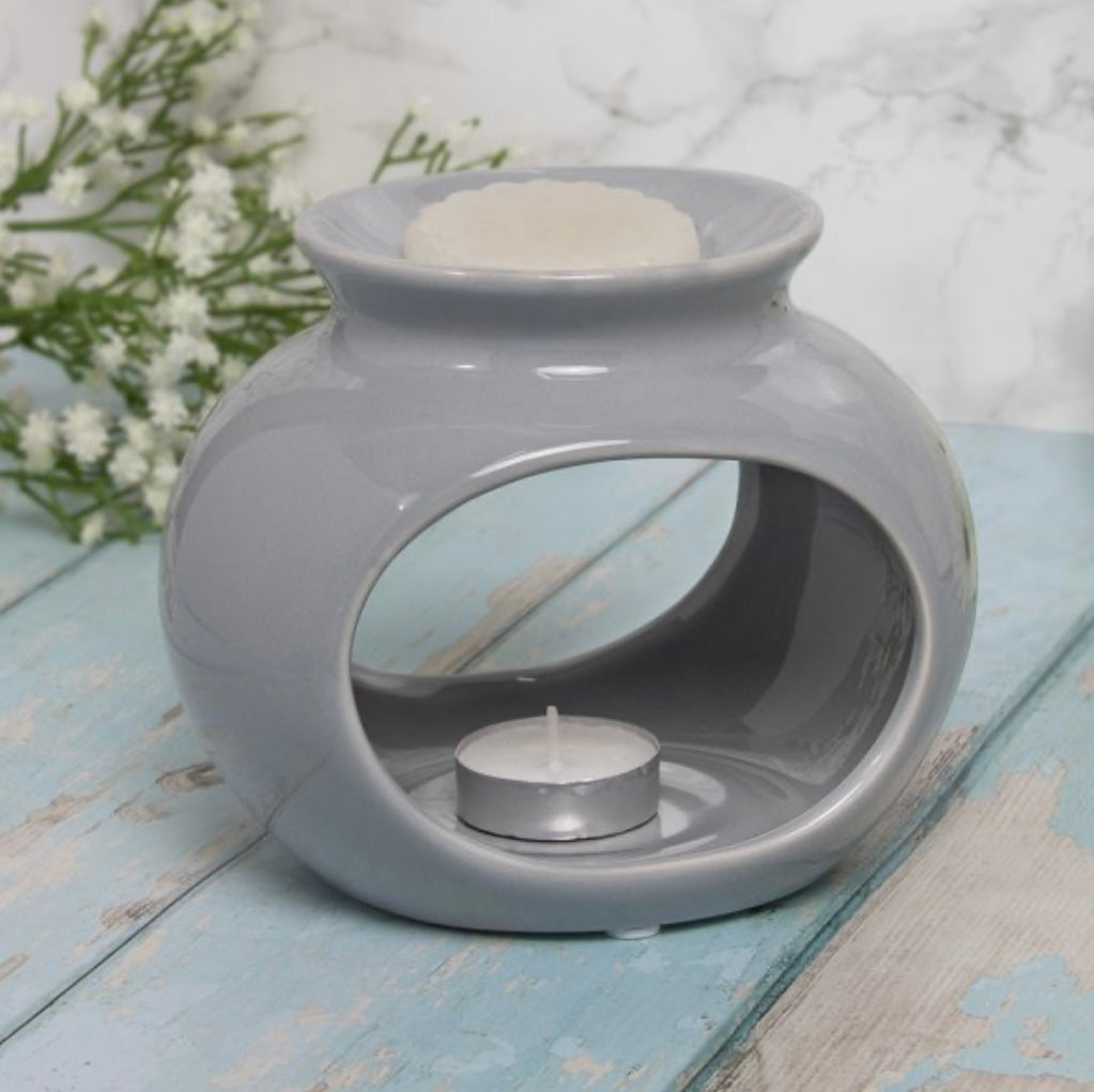 Grey Orb tea light burner